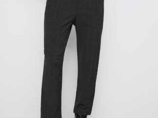 PANTALON À CARREAUX ET CEINTURE